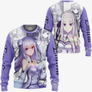 Emilia Sweatshirt Re:Zero kara Hajimeru Isekai Seikatsu Anime Shirt