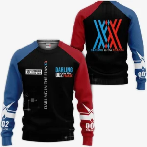 Darling In The Franxx Zero Two Sweatshirt Custom Code 002 Anime Shirts
