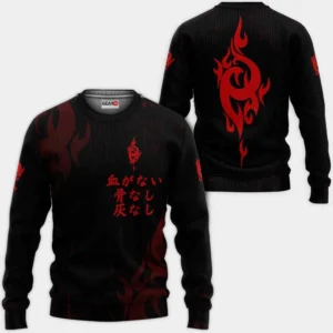 Homra Sweatshirt No Blood! No Bone! No Ash Custom K Project Merch