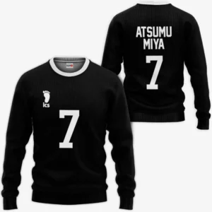 Inarizaki Atsumu Miya Sweatshirt Uniform Costume Number 7 Haikyuu Anime Shirts