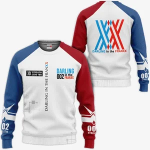 Darling In The Franxx Zero Two Sweatshirt Costume Code 002 Anime Shirts