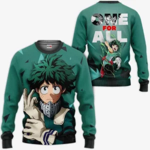 Izuku Midoriya Sweatshirt One For All Anime Shirt