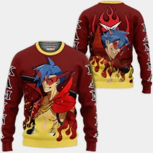 Kamina Sweatshirt Custom Tengen Toppa Gurren Lagann Anime