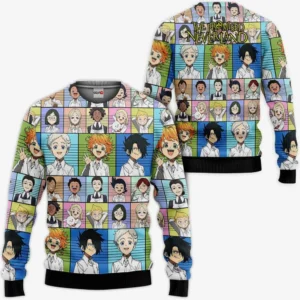 The Promised Neverland Sweatshirt Characters Custom Anime Shirts