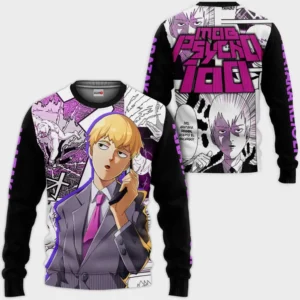 Mob Psycho 100 Sweatshirt Custom Arataka Reigen Anime Shirts
