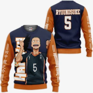 Karasuno Tanaka Ryuu Sweatshirt Haikyuu Anime