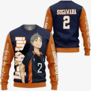 Karasuno Koshi Sugawara Sweatshirt Haikyuu Anime