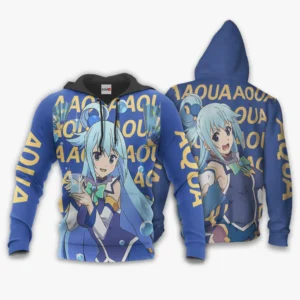 Aqua Hoodie KonoSuba Custom Anime For Fans