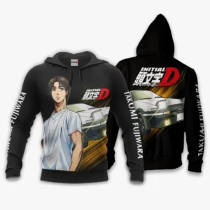 Takumi Fujiwara Hoodie Initial D Custom Anime