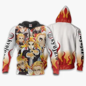 Kyojuro Rengoku Hoodie Flame Hashira Custom Anime Shirts