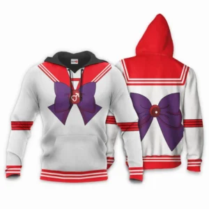 Sailor Mars Uniform Costume Hoodie Shirt Sailor Moon Anime