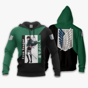 Eren Yeager Hoodie Shirt Attack On Titan Anime