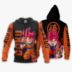 Dragon Ball Goku Saiyan God Hoodie Shirt Anime