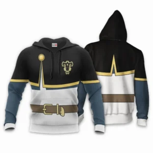 Black Bull Asta Costume Hoodie Shirt Black Clover Anime