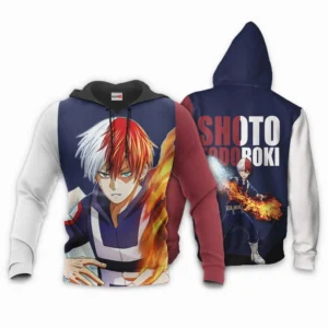 Shoto Todoroki Hoodie Ice & Fire Anime Shirt