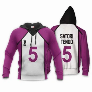 Shiratorizawa Satori Tendo Hoodie Uniform Costume Num 5 Haikyuu Anime Shirt