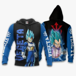 Dragon Ball Vegeta Blue Hoodie Anime Fan Gifts Idea