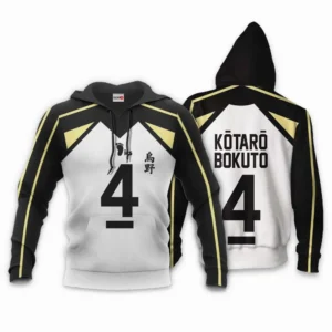 Fukurodani Kotaro Bokuto Hoodie Number 4 Uniform Costume Haikyuu Anime Shirts