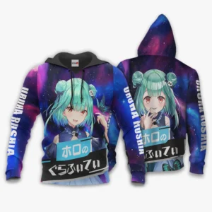 Uruha Rushia Hoodie Holo Graffiti Custom Anime Galaxy Style