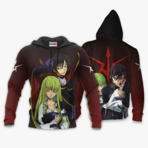 Lelouch and C.C. Shirts Merch Custom Code Geass Anime Valentine's Gifts
