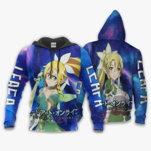 Leafa Hoodie Sword Art Online Custom Anime Galaxy Style