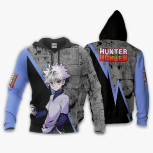 Killua Zoldyck Hoodie Manga Style