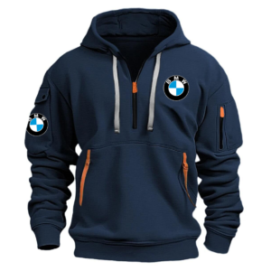 BMW Exclusive Logo Performance Half Zipper Hoodie OSMTBHHZ1211BMWZ - BMW Hoodie