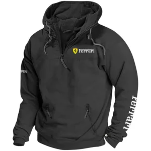 Ferrari Exclusive Logo Performance Tactical Quarterzip Hoodie OUFAH1880819FIZ - Ferrari Hoodie