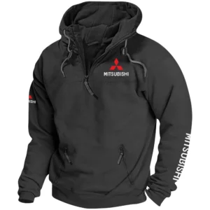Mitsubishi Exclusive Logo Performance Tactical Quarterzip Hoodie OUFAH1880819MSBZ - Mitsubishi Hoodie