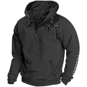 Peugeot Exclusive Logo Performance Tactical Quarterzip Hoodie OUFAH1880819PGTZ - Peugeot Hoodie