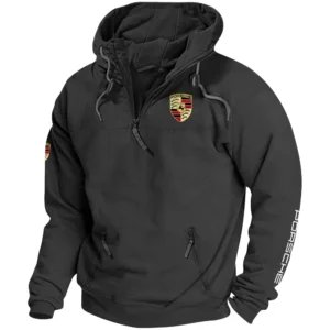 Porsche Exclusive Logo Performance Tactical Quarterzip Hoodie OUFAH1880819POSZ - Porsche Hoodie
