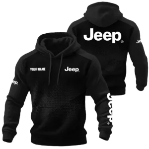 Jeep Exclusive Logo Performance Waffle Quilted Hoodie OUFAH3580819JEZ - Jeep Hoodie