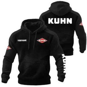 Kuhn Exclusive Logo Performance Waffle Quilted Hoodie OUFAH3580819KNZ - Kuhn Hoodie