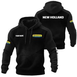 New Holland Exclusive Logo Performance Waffle Quilted Hoodie OUFAH3580819NHZ - New Holland Hoodie