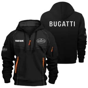 Bugatti Exclusive Logo Performance Hoodie Half Zipper OUFAHHZ081914BGZ - Bugatti Hoodie