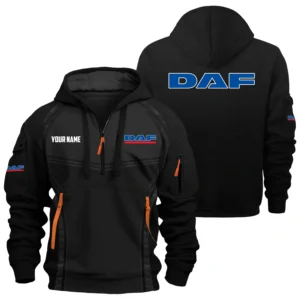 DAF Trucks Exclusive Logo Performance Hoodie Half Zipper OUFAHHZ081914DAZ - DAF Trucks Hoodie
