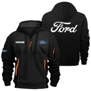 Ford Exclusive Logo Performance Hoodie Half Zipper OUFAHHZ081914F1Z - Ford Hoodie