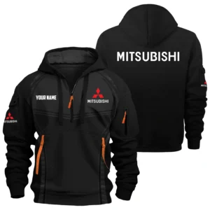 Mitsubishi Exclusive Logo Performance Hoodie Half Zipper OUFAHHZ081914MSBZ - Mitsubishi Hoodie