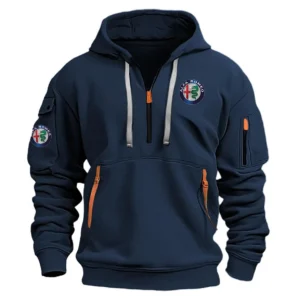 Alfa Romeo Exclusive Logo Performance Half Zipper Hoodie OUFAHHZ0819AFZ - Alfa Romeo Hoodie