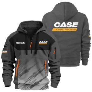 Case Construction Exclusive Logo Performance Hoodie Half Zipper OUFAHHZ0819C04CCZ - Case Construction Hoodie