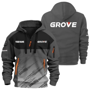 Grove Exclusive Logo Performance Hoodie Half Zipper OUFAHHZ0819C04GVZ - Grove Hoodie