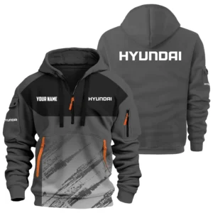 Hyundai Exclusive Logo Performance Hoodie Half Zipper OUFAHHZ0819C04HYZ - Hyundai Hoodie
