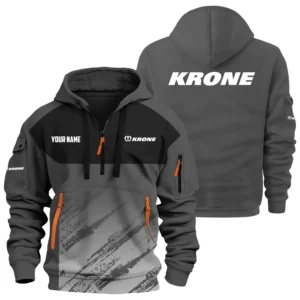 Krone Exclusive Logo Performance Hoodie Half Zipper OUFAHHZ0819C04KOZ - Krone Hoodie