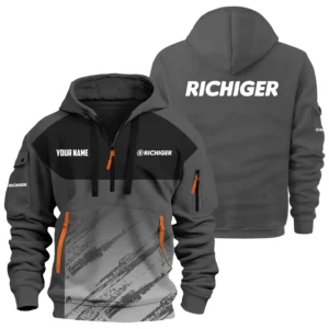 Richiger Exclusive Logo Performance Hoodie Half Zipper OUFAHHZ0819C04RCZ - Richiger Hoodie