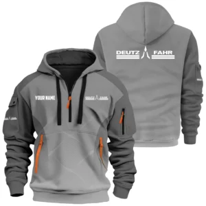 Deutz-Fahr Exclusive Logo Performance Hoodie Half Zipper OUFAHHZ0819C05DFZ - Deutz-Fahr Hoodie