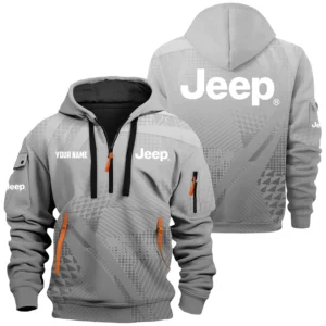 Jeep Exclusive Logo Performance Hoodie Half Zipper OUFAHHZ0819C07JEZ - Jeep Hoodie