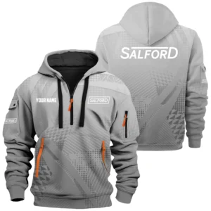 Salford Exclusive Logo Performance Hoodie Half Zipper OUFAHHZ0819C07SGZ - Salford Hoodie
