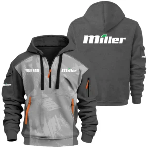 Miller Exclusive Logo Performance Hoodie Half Zipper OUFAHHZ0819C10MLZ - Miller Hoodie