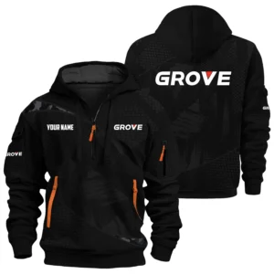 Grove Exclusive Logo Performance Hoodie Half Zipper OUFAHHZ0819C12GVZ - Grove Hoodie