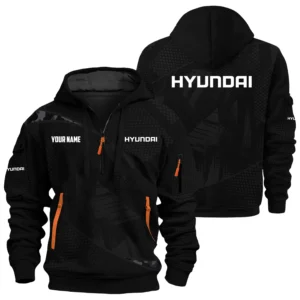 Hyundai Exclusive Logo Performance Hoodie Half Zipper OUFAHHZ0819C12HYZ - Hyundai Hoodie